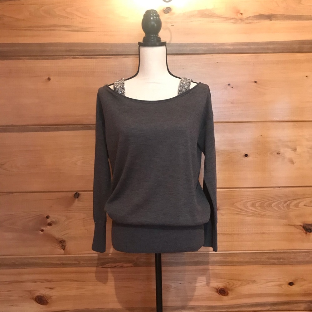 Antonio Melani Sweater - Beautiful Beaded Straps